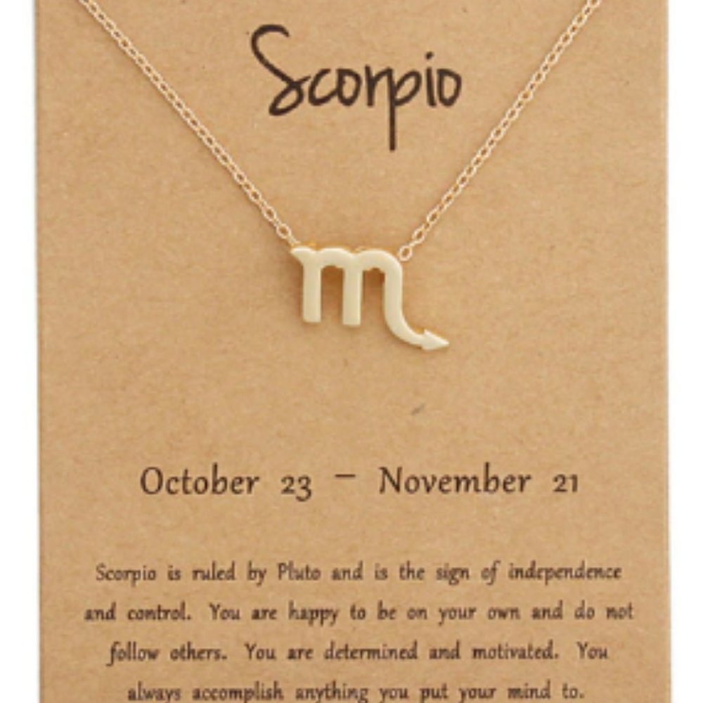 Scorpio Zodiac Sign Constellation Pendant
